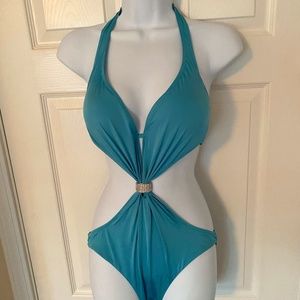 Jolidon Blue Swimsuit One-piece Swim M 40 EUR